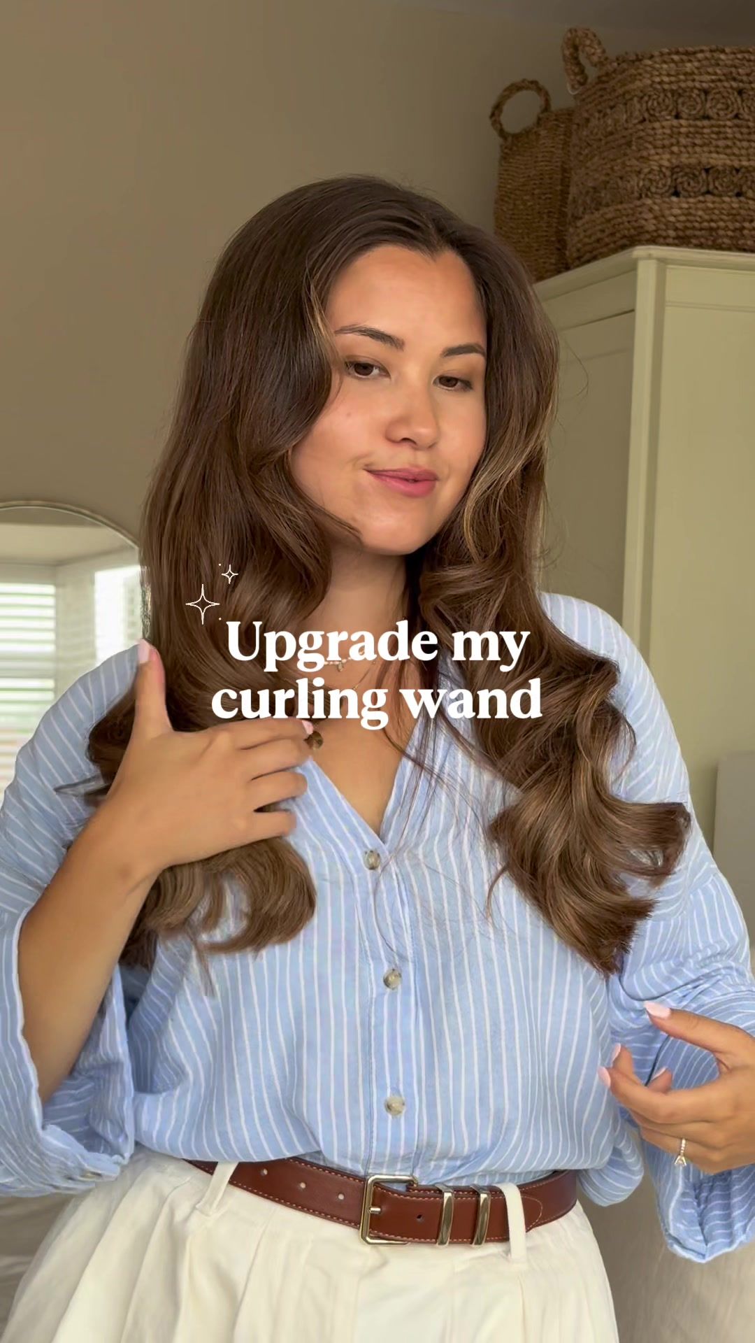 TikTok post by @jenlailyn for BaByliss. Caption reads: Best kept secret for effortless long-lasting....