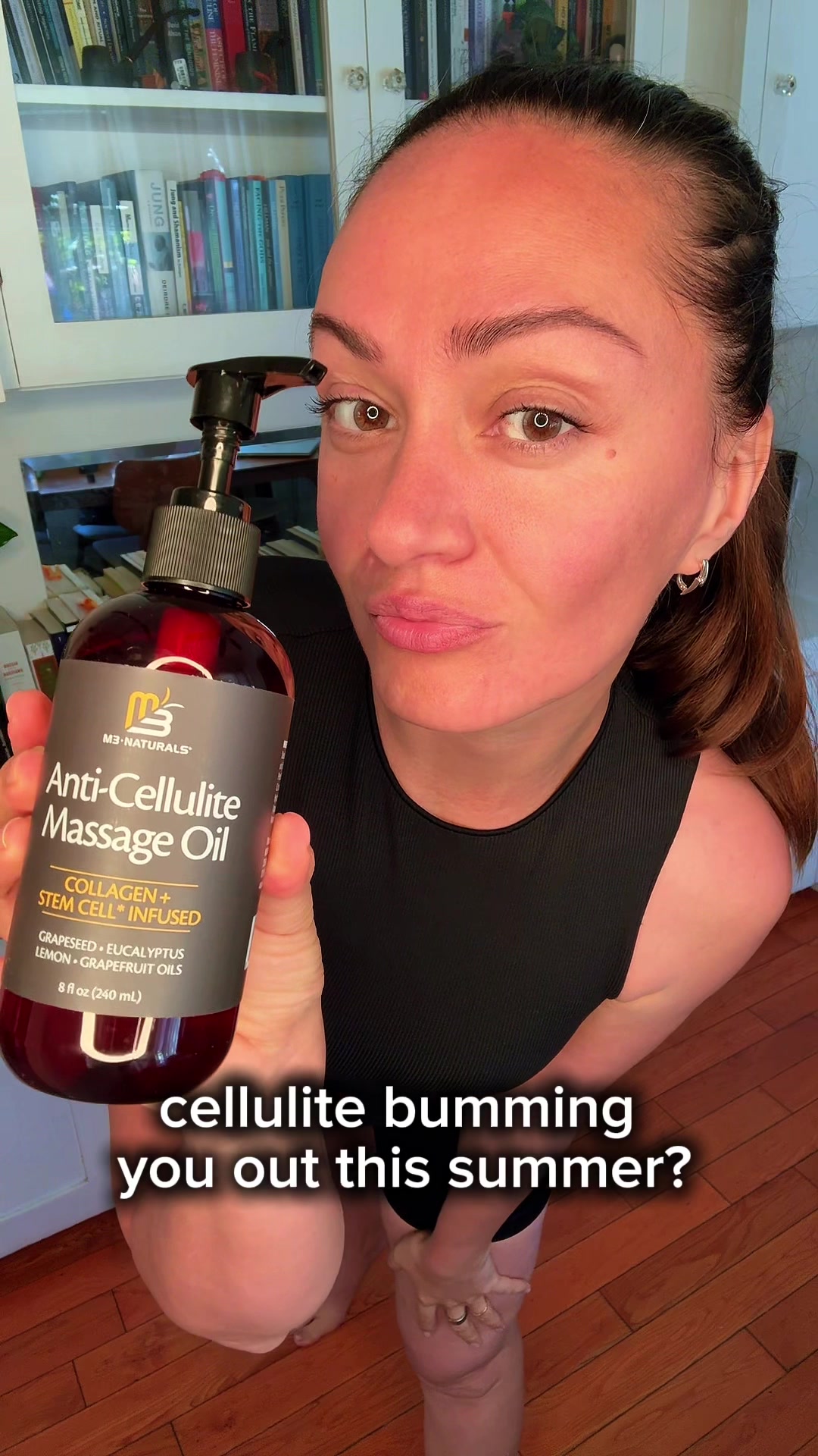 TikTok post by @elewoolcreator for M3 Naturals. Caption reads: @M3 Naturals Adding this to my daily body care....