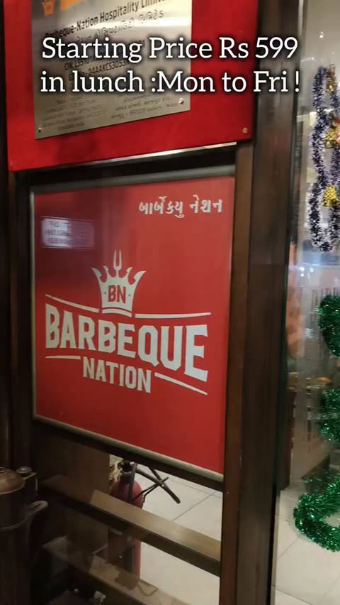 Instagram post by @fitandfabwithriz for Barbeque Nation. Caption reads: .