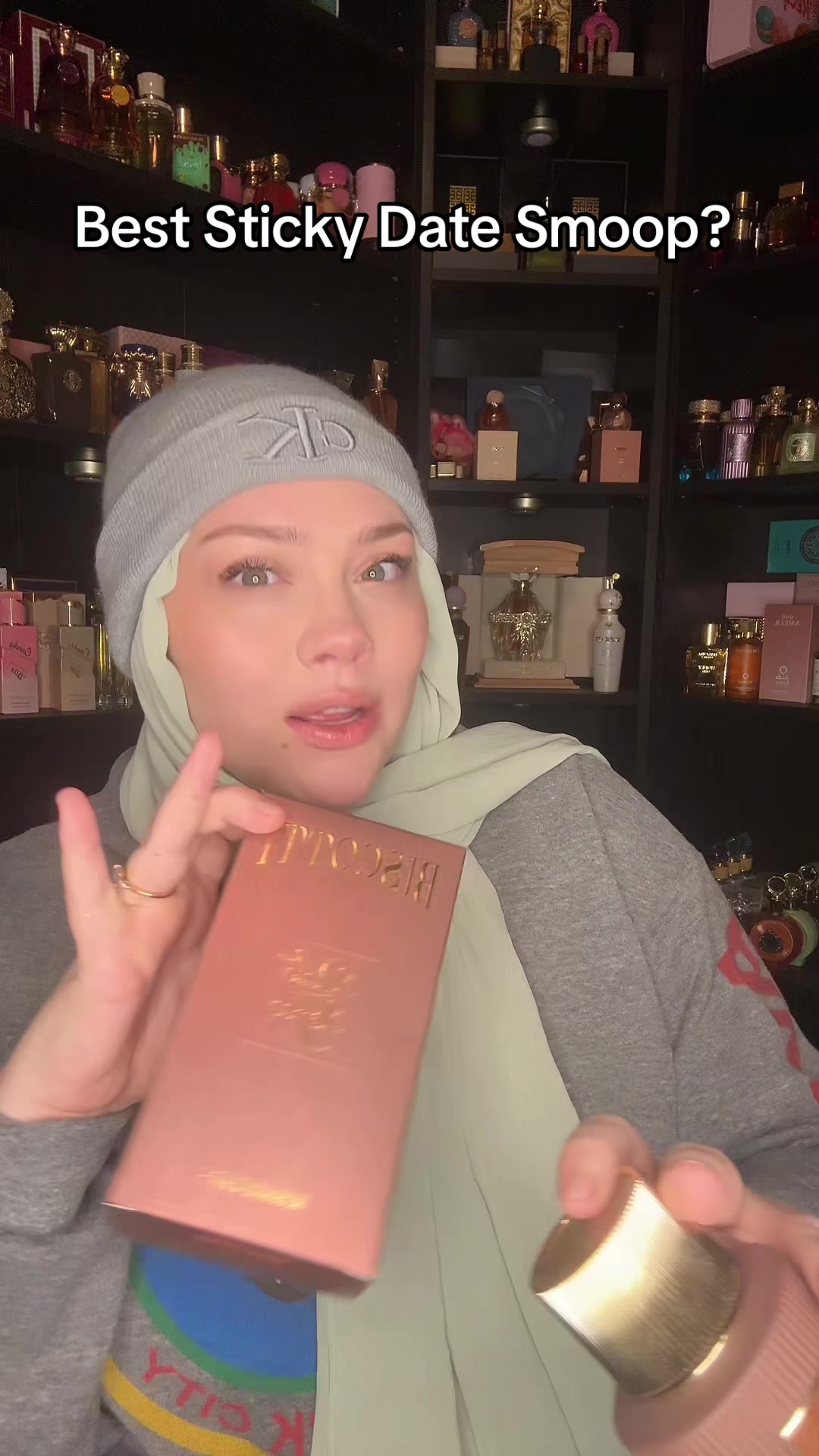 TikTok post by an influencer for Khadlaj Perfumes. Caption reads: [...] pretty much the same but @Khadlaj Perfumes....
