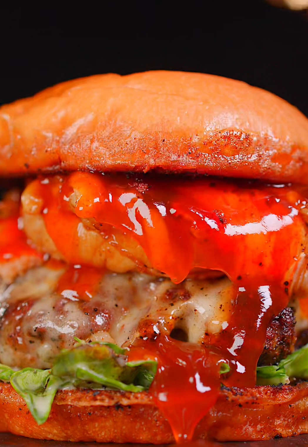 TikTok post by @colinwingerter for Tru Fru. Caption reads: [...] Burger with @Trü Frü 🍔 #trufrupartner .