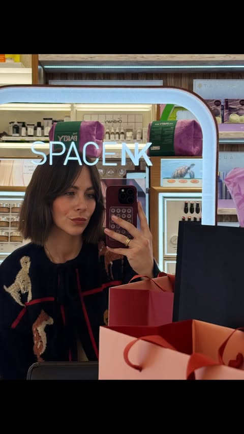 Instagram post by @meganellaby for Erborian. Caption reads: A D ⭐️ Spend a v festive day with me and my ride....