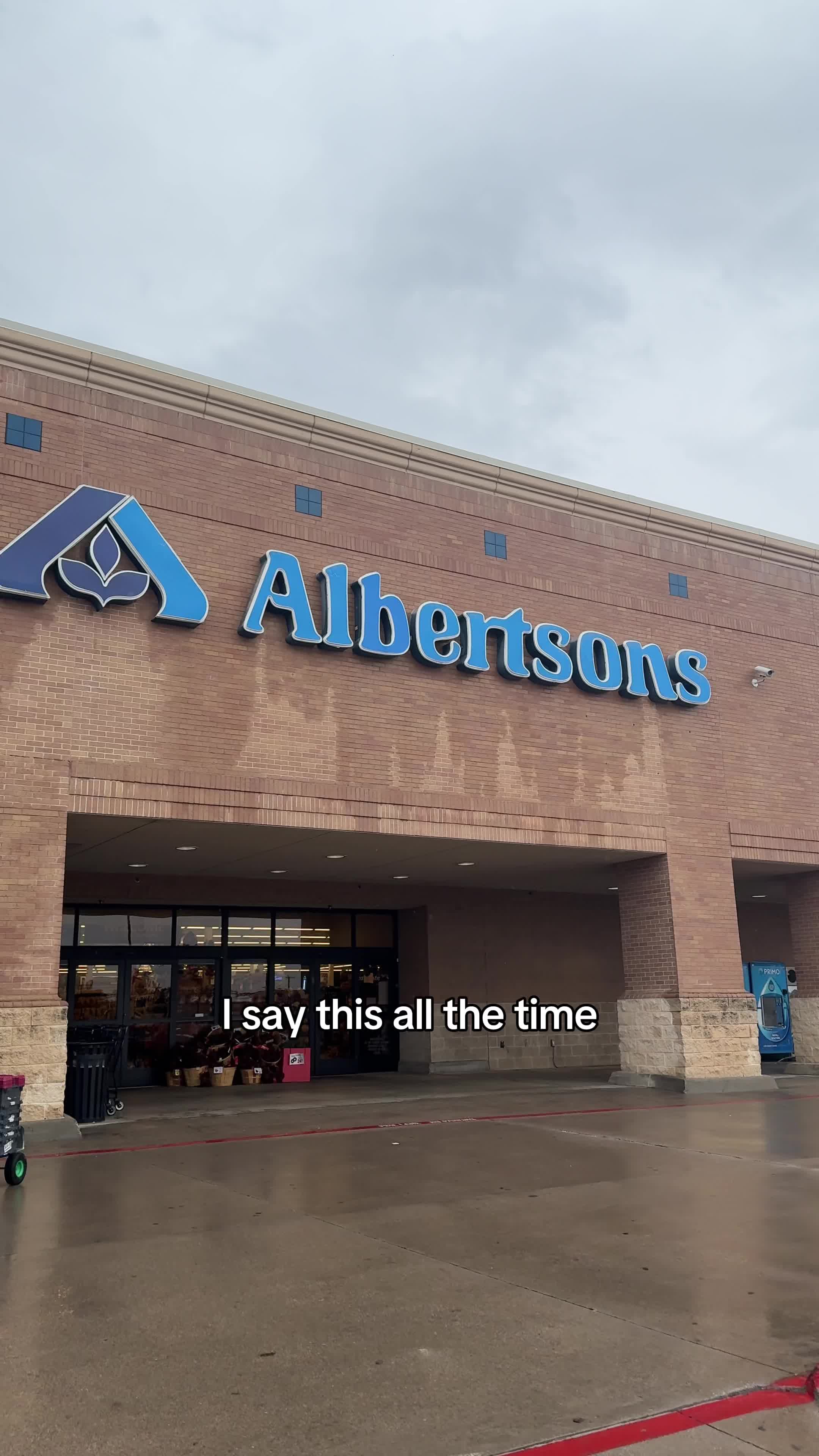 TikTok post by @harrywwallace for Albertsons. Caption reads: #AlbertsonsPartner It's not about doing less- it's....