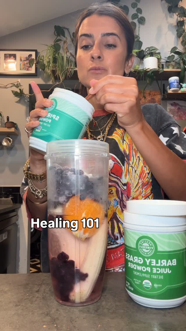 Instagram post by @healingfromtheinsidenout for Vimergy. Caption reads: Save 💾 this recipe for later. Comment below....