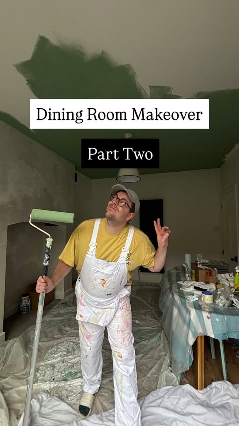 Instagram post by @hattathome for YesColours. Caption reads: DINING ROOM MAKEOVER PART TWO! 

Oh Hey Babes,....