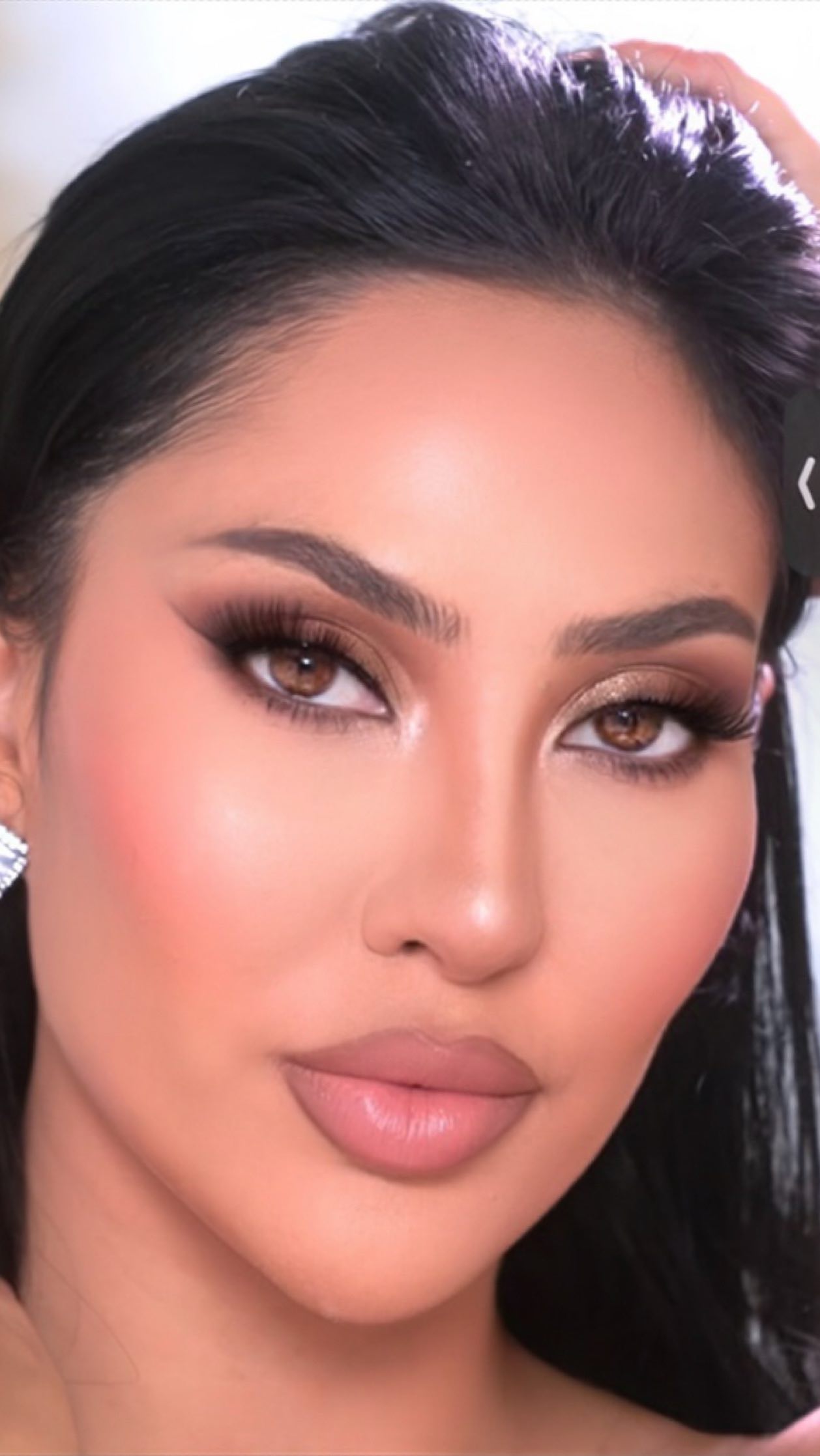 Instagram post by @brittanybearmakeup for Maven Beauty. Caption reads: This eye and foundation @novabeauty and....