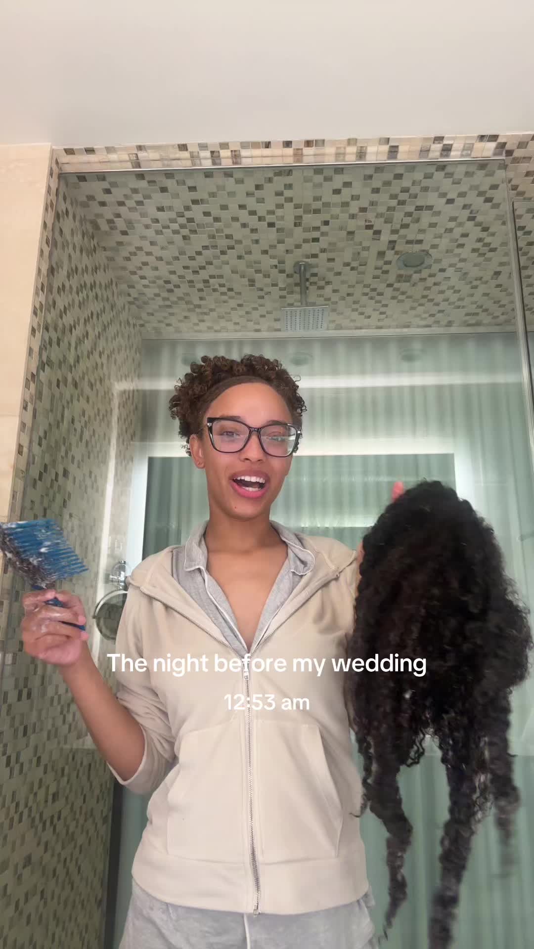 TikTok post by @court.willis for Aussie Hair. Caption reads: Literally the one thing that mattered I forgot....