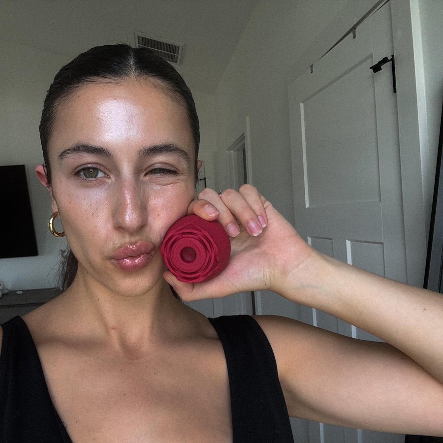 Instagram post by @nataliejbenson for Bellesa Boutique. Caption reads: Thank god my dad doesn’t have Instagram 😅🙈😬....