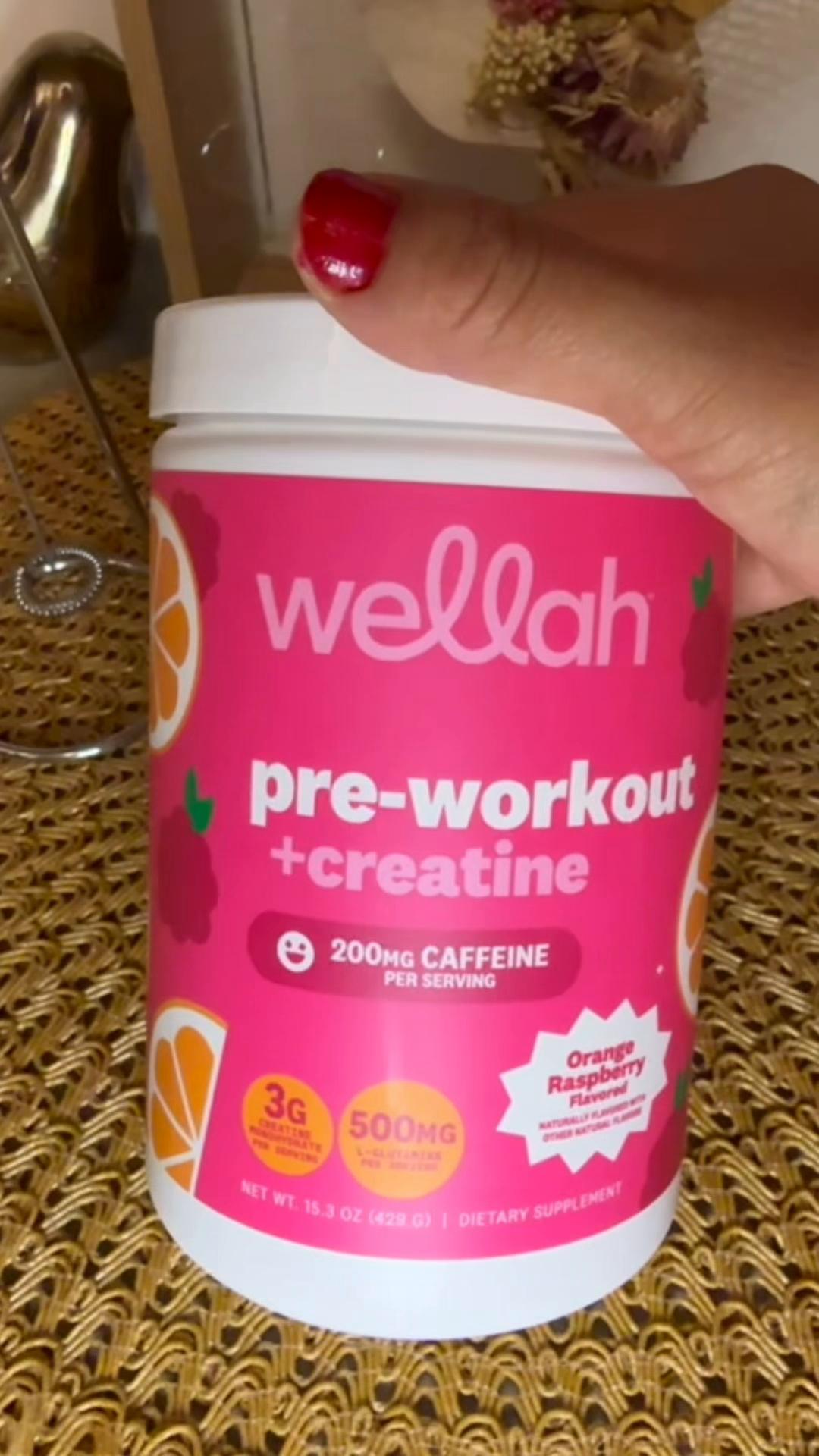 TikTok post by @ms.moreno512 for Wellah Nutrition. Caption reads: [...] a scoop can help you get through @Wellah....