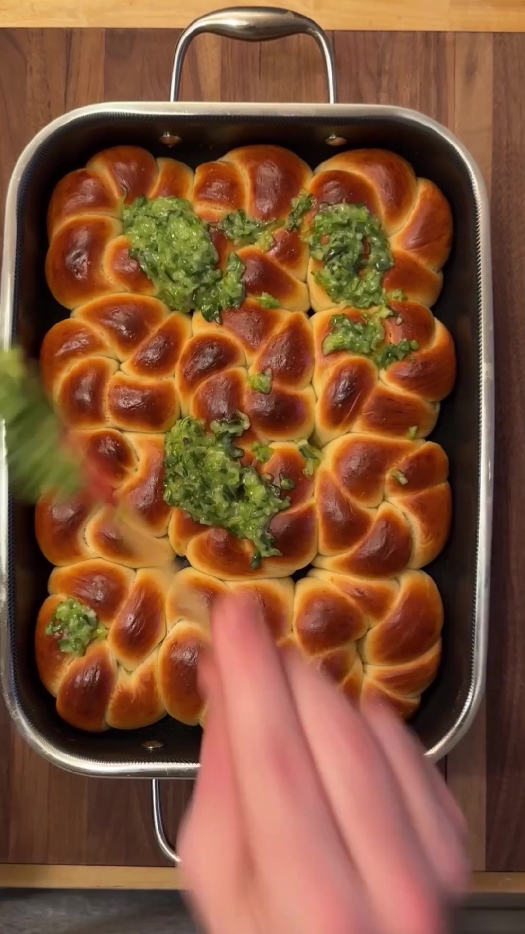 TikTok post by @bengingi for HexClad. Caption reads: Garlic breath is part of the experience. When I....