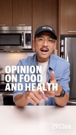 Instagram post by @michaeltchao for InsideTracker. Caption reads: OPINION ON FOOD AND HEALTH

Everyone is different,....