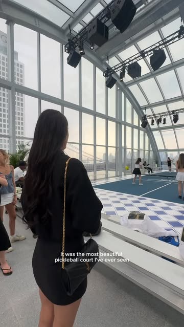 Instagram post by @rstuhlmann for CÎROC. Caption reads: Played pickleball in heels... and had so much....