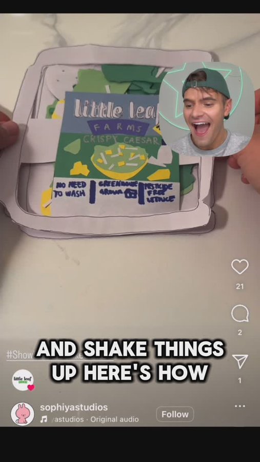 Instagram post by @thefitnessmarshall for Little Leaf Farms. Caption reads: I had SO MUCH FUN watching all your entries for....