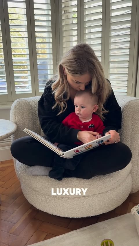 Instagram post by @annabelsutton1 for Baby Brezza. Caption reads: [...] few minutes back is a win from me 🤍....