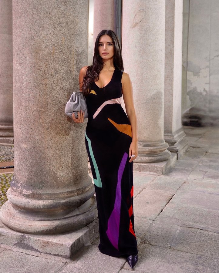 Instagram post by @yaseminyaziciy for Missoni. Caption reads: @missoni #missoniss26 #ss26 #mfw2025 with....