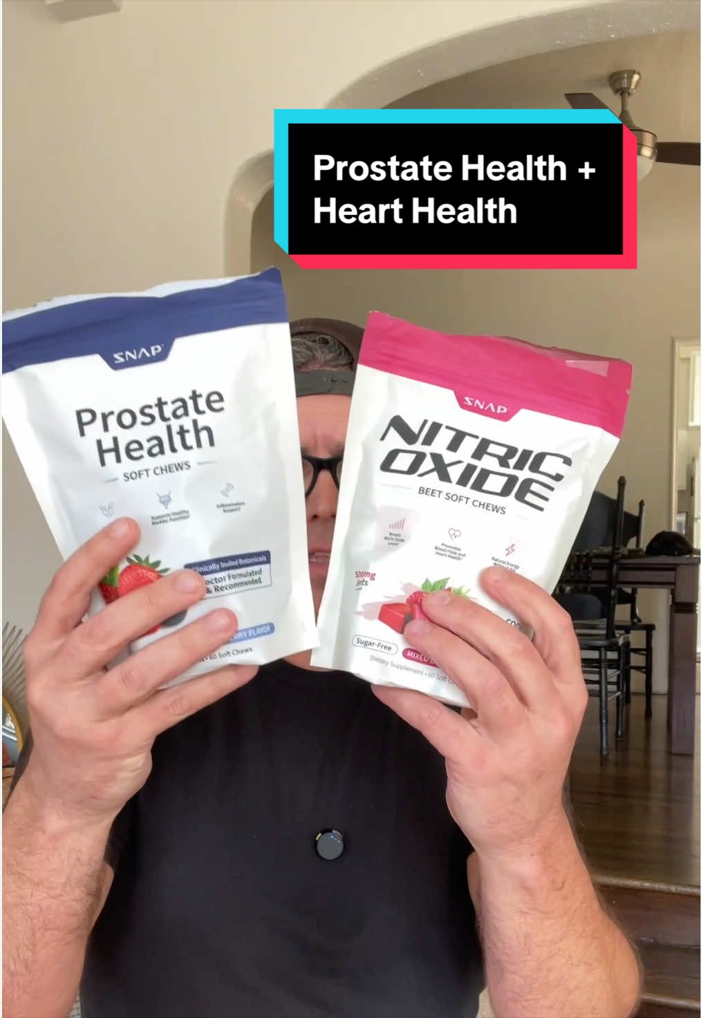 TikTok post by @mattydrecs for Snap Supplements. Caption reads: Enough is enough already. Waking up for midnight....