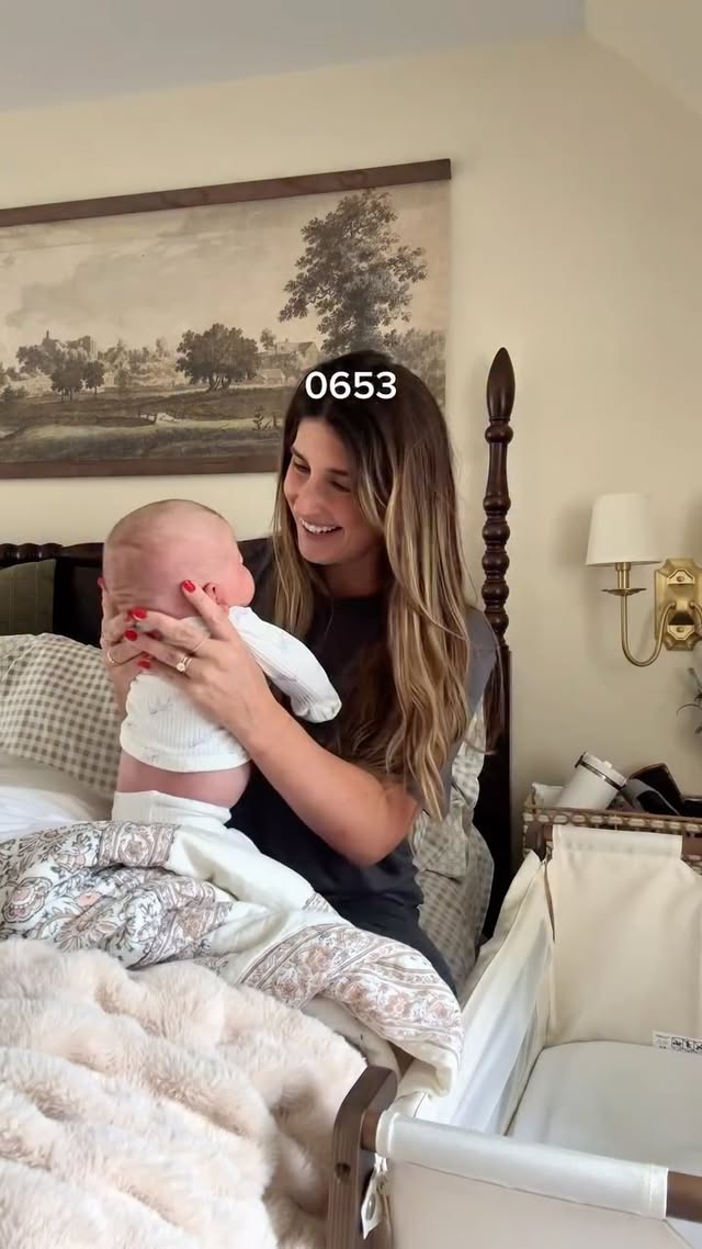 Instagram post by @nicolethemidwife for Cozy Earth. Caption reads: [...] diapers and feeding nonstop. this @cozyearth....