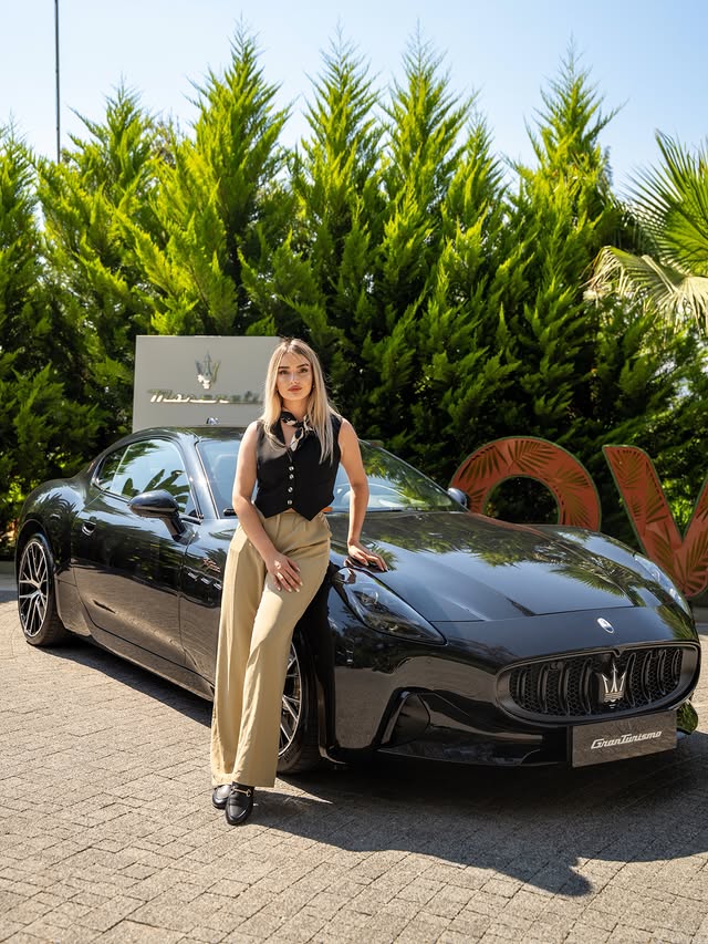 Instagram post by @ozgetrafikte for Maserati. Caption reads: Maserati ile birkaç gün 🤍 Reklam.