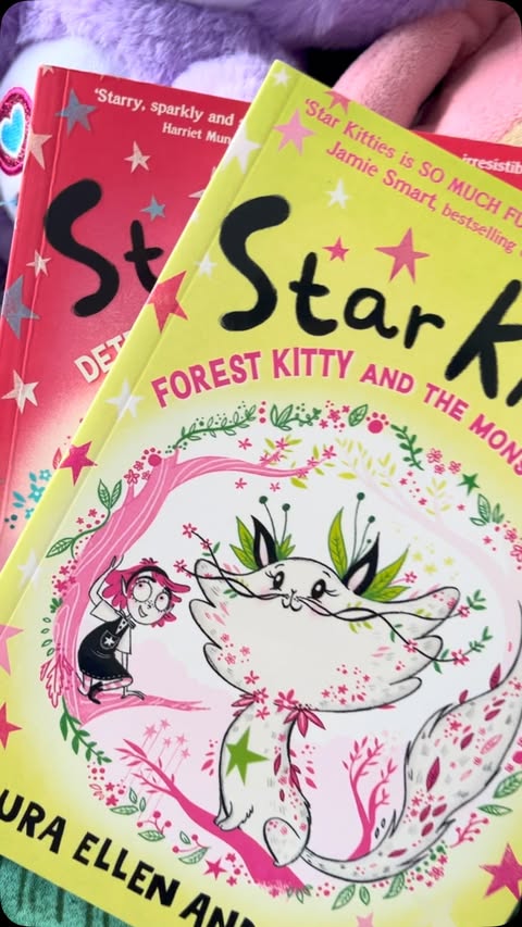 Instagram post by @amummyandherbeautifulgirls for Farshore Books. Caption reads: 🌟 Star Kitties 🌟 The cutest books with amazing....