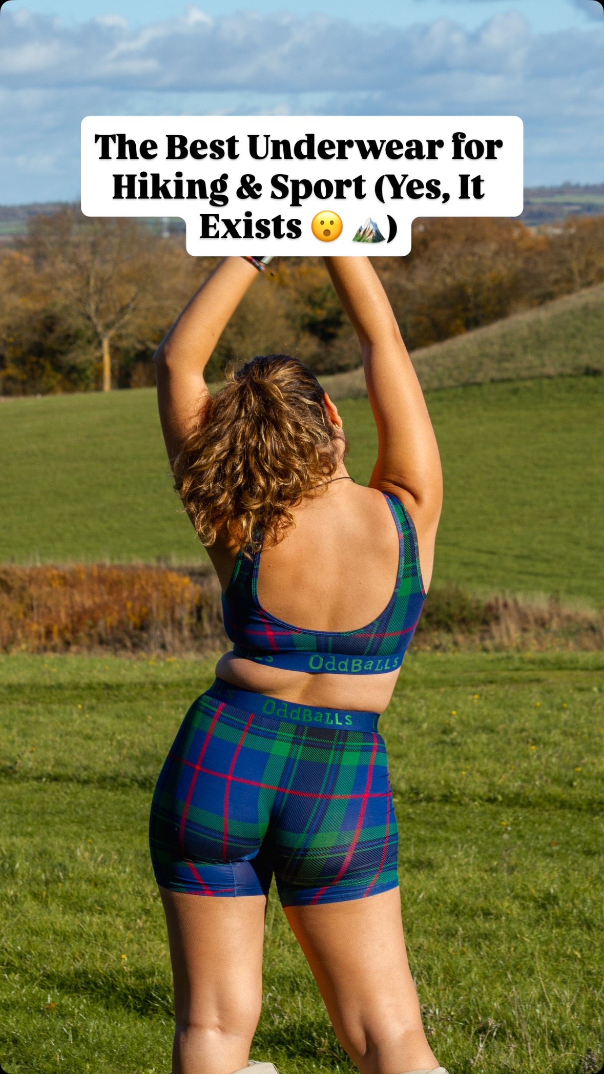 Instagram post by @carmaadventures for OddBalls. Caption reads: Save this if you love hiking, running, or just....