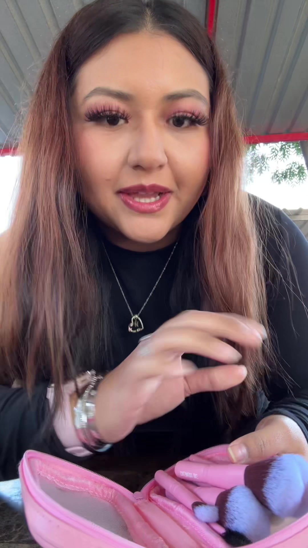 TikTok post by @la.maria777 for EXO Cosmetics. Caption reads: Add @EXO Cosmetics items to your gifts! You won’t....