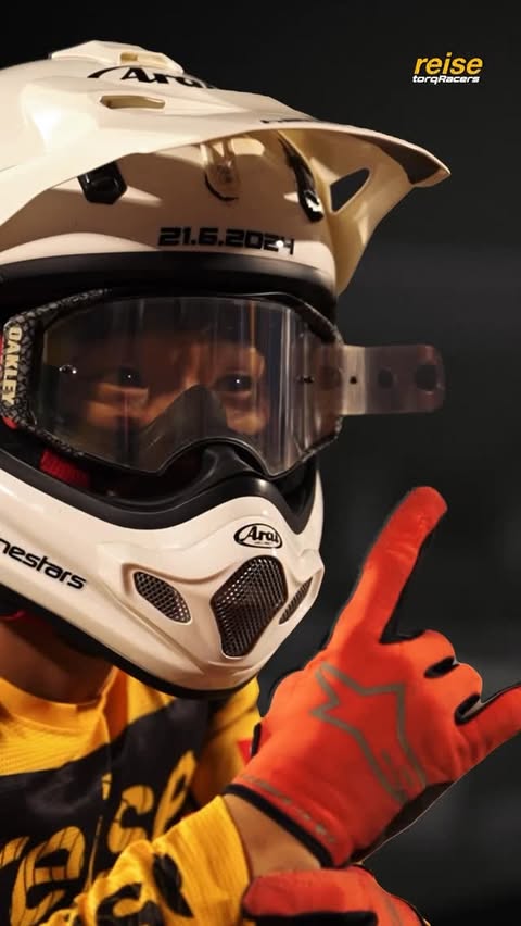 Instagram post by @dev.venkatesh for Reise Moto. Caption reads: Our superhero racers are about to go beast mode....