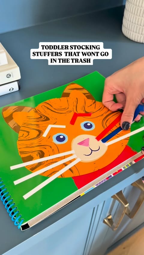 Instagram post by @thekatiebeach for Play-Doh. Caption reads: Stocking stuffers your toddler will actually play....