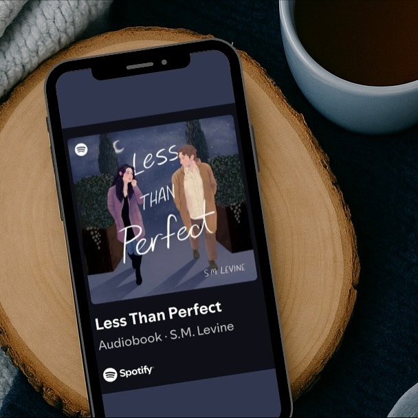 Instagram post by @bookstasamm for TLC Book Tours. Caption reads: 🎧Audiobook Tour🎧

📖 Less Than Perfect 
✍🏻 S.M.....