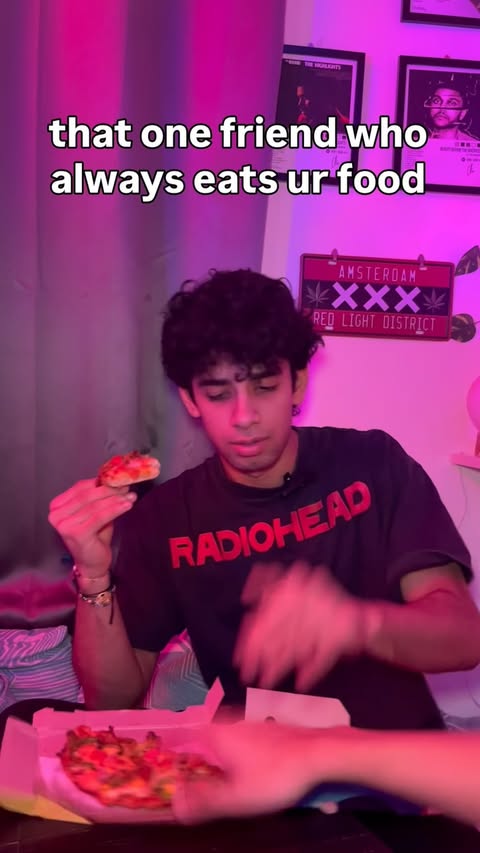 Instagram post by @imzohaib.khan for EatClub. Caption reads: why do i have imaginary frnds #fyp #viral #food....