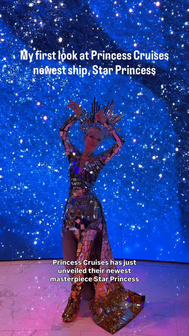 Instagram post by @thefloridaqueenie for Princess Cruises. Caption reads: @princesscruises just introduced their newest and....