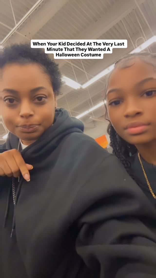 Instagram post by @joyciemsaxton for Spirit Halloween. Caption reads: This child of mine has been telling me for WEEKS....