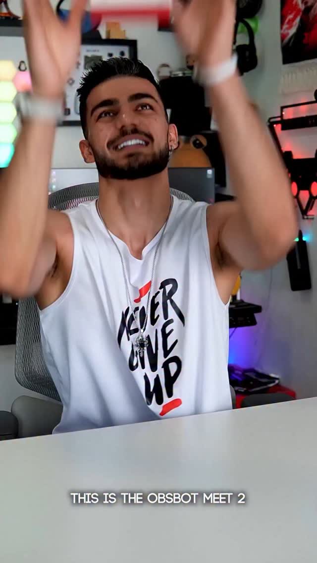 Instagram post by @uniiverse_tech for OBSBOT. Caption reads: OBSBOT Meet 2 🔥 . Level up your calls and [...].