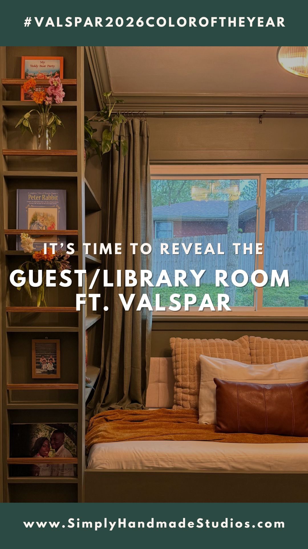 Instagram post by @simplyhandmade for Valspar. Caption reads: #AD | The wait is finally over… @valsparpaint’s....