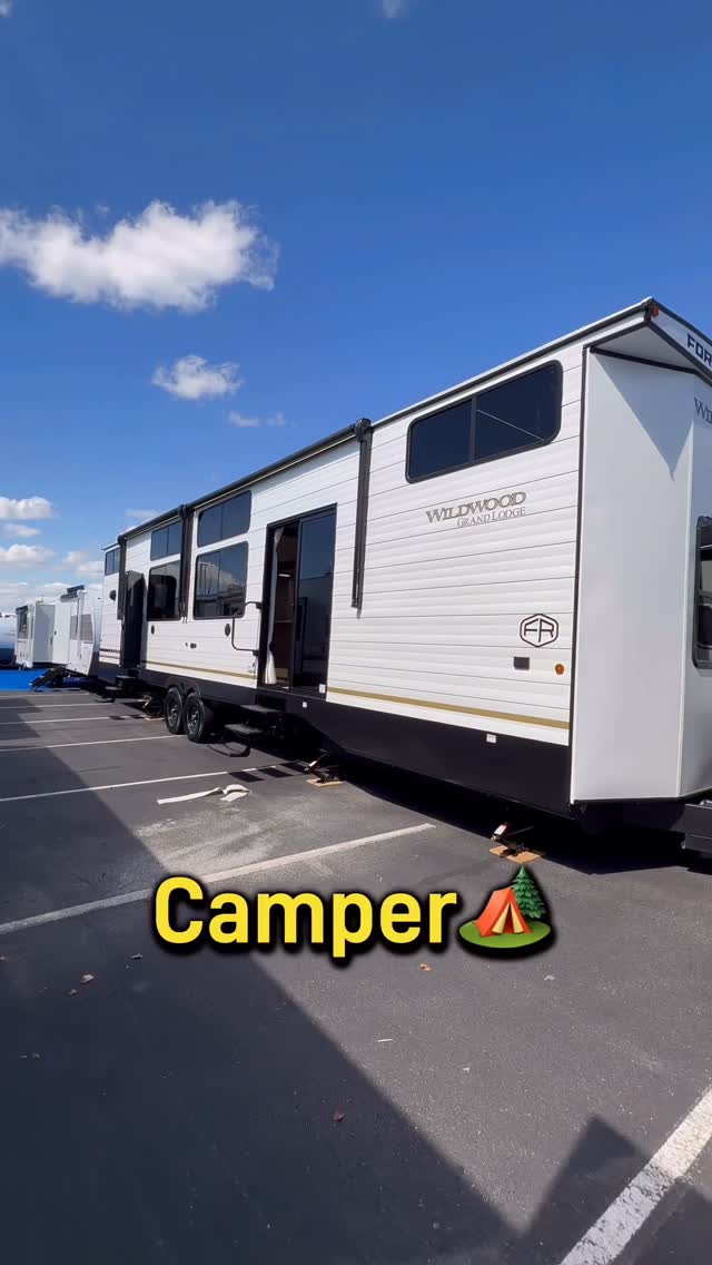 Instagram post by @beerrunbus for Camping World. Caption reads: This camper is like a little mansion on....