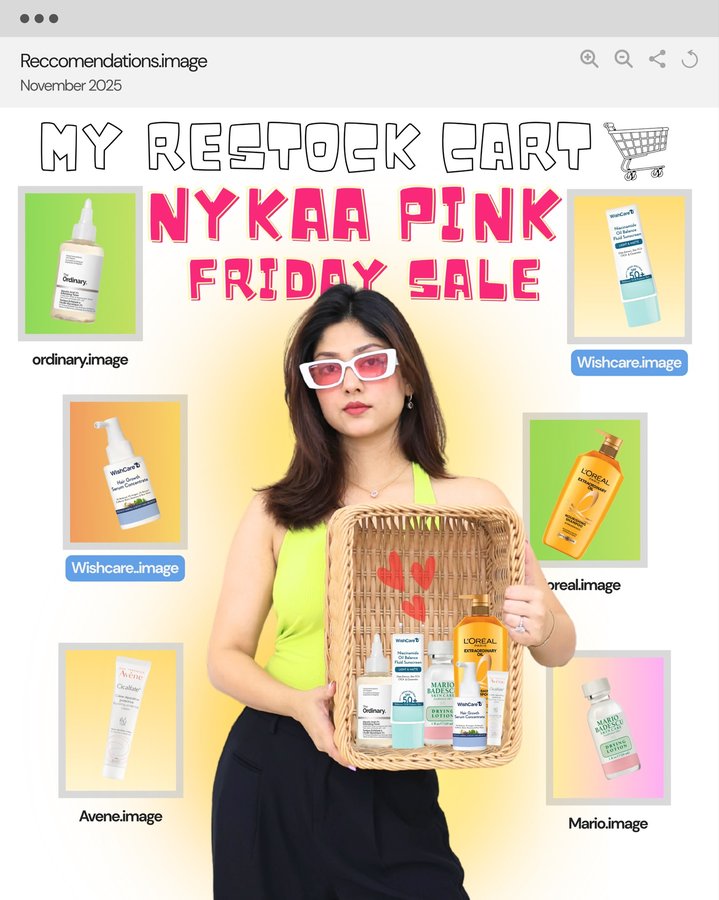 Instagram post by @manasi_mau1 for Avène. Caption reads: Restocking my ride-or-dies before they run out of....