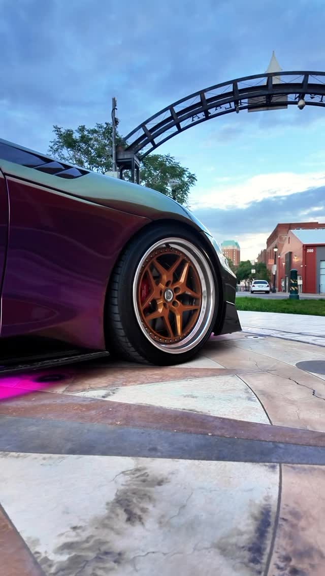 Instagram post by @lpperformanceco for OPT7 Lighting. Caption reads: [...] @_stance.bros_ @legacywrap @opt7lighting....