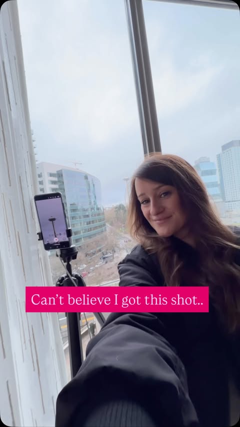 Instagram post by an influencer for Samsung Mobile USA. Caption reads: Trying to take my own picture from a mile away!....