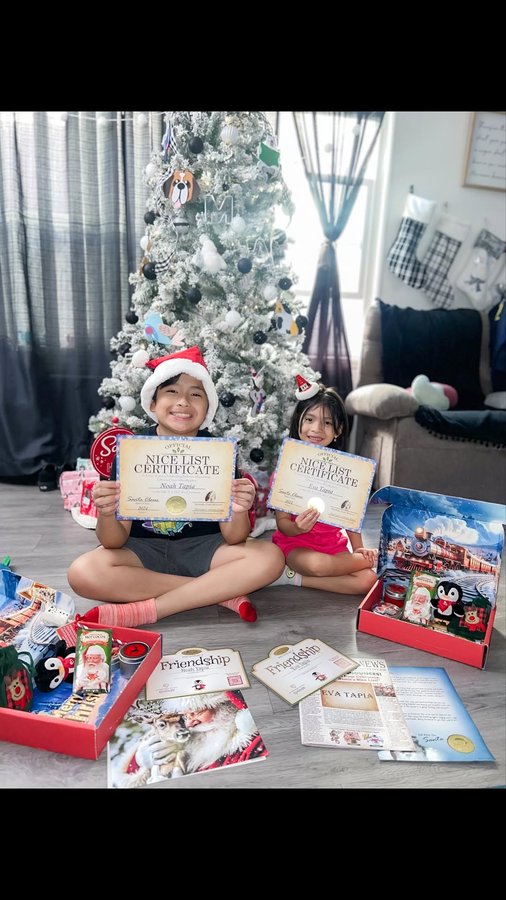 Instagram post by @princess.eva_ for Package From Santa. Caption reads: #sponsored 

Amazing Overstuffed and Personalized....