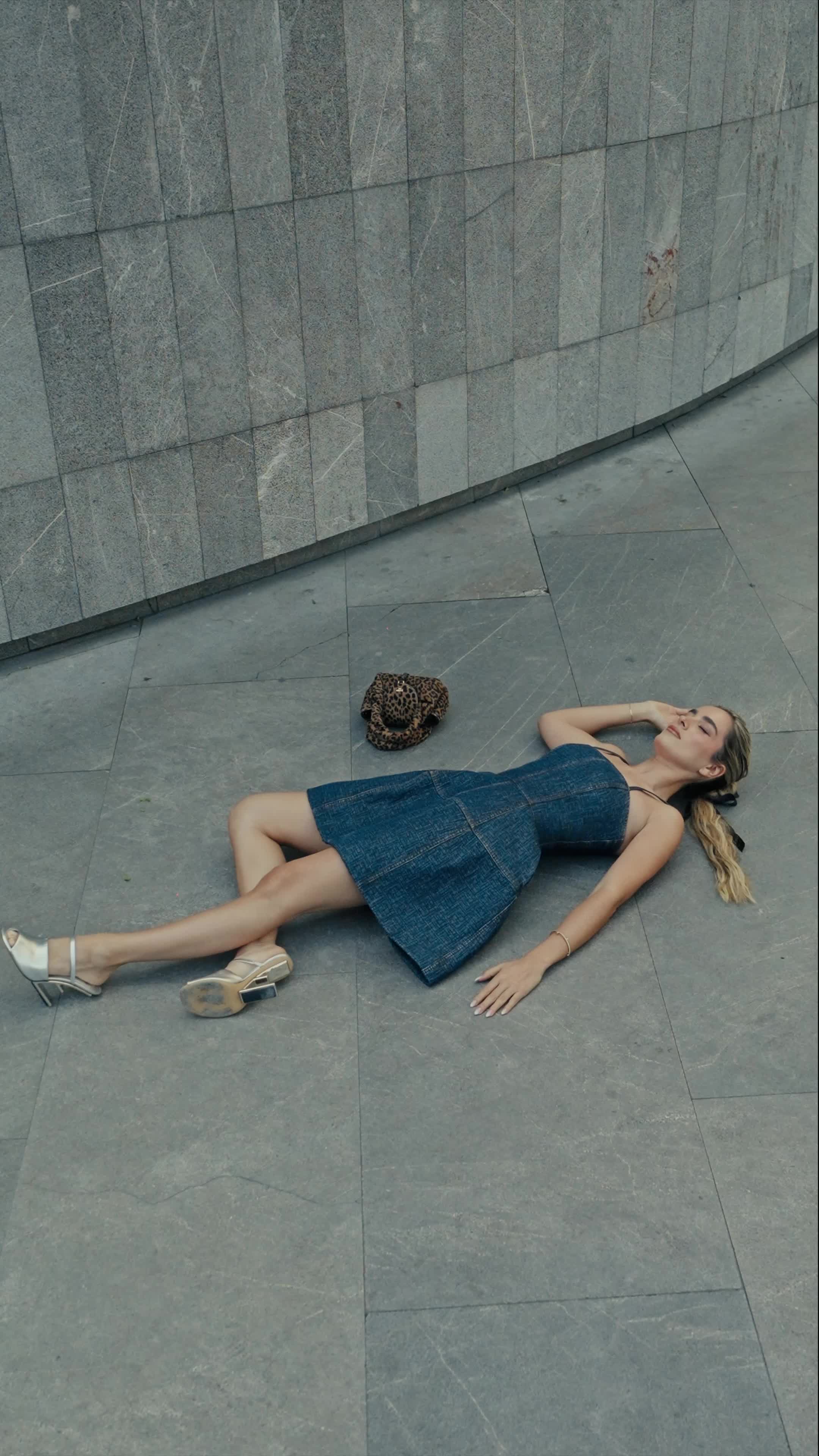 TikTok post by @valeaguima for Fendi. Caption reads: Hey there 🐅 @Fendi #FendiPreSS26 .