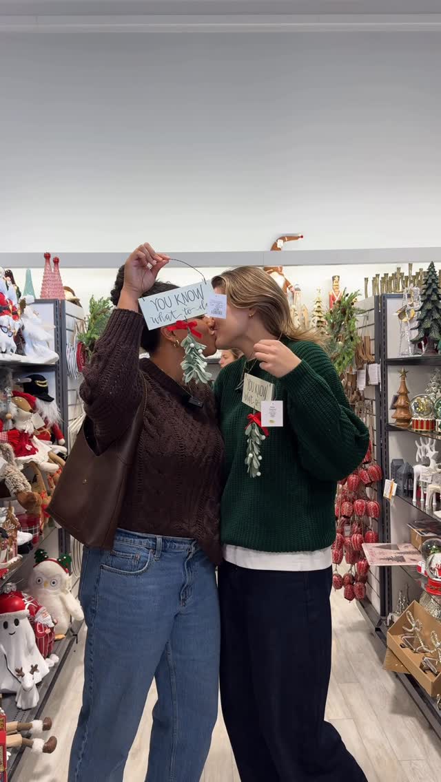 Instagram post by @ericahilll for HomeSense. Caption reads: november 1st hates to see us coming 🎄✨ checking....