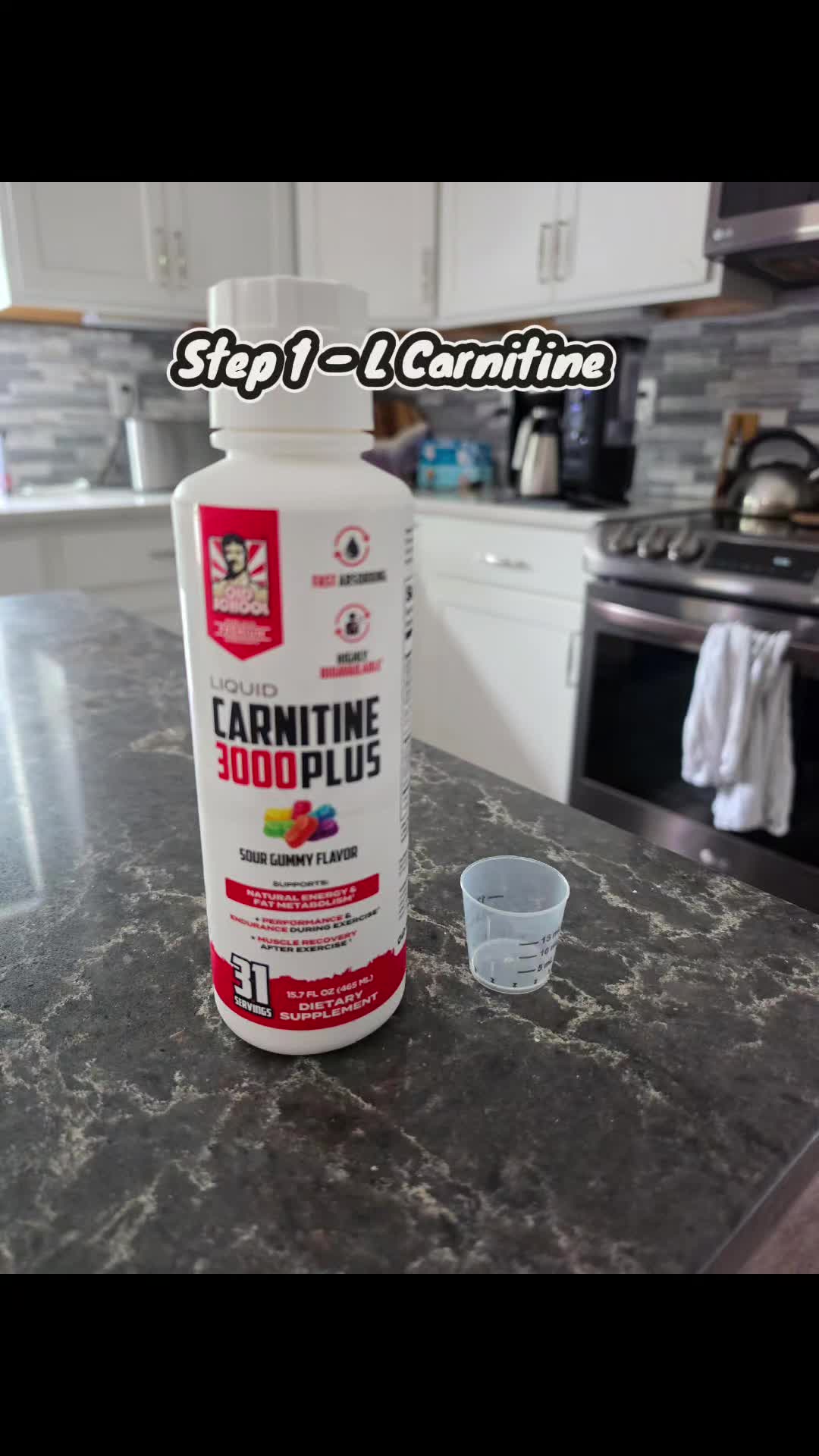 TikTok post by @crystmward for Old School Labs. Caption reads: Fuel your workout with @Old School Labs....