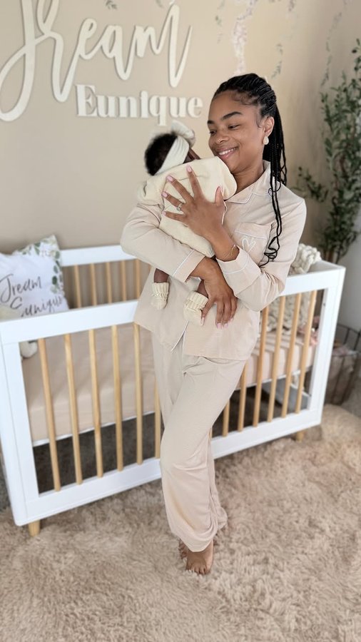 Instagram post by @lifeofreyhauna for Babyletto. Caption reads: Crib shopping can be overwhelming, but @babyletto....