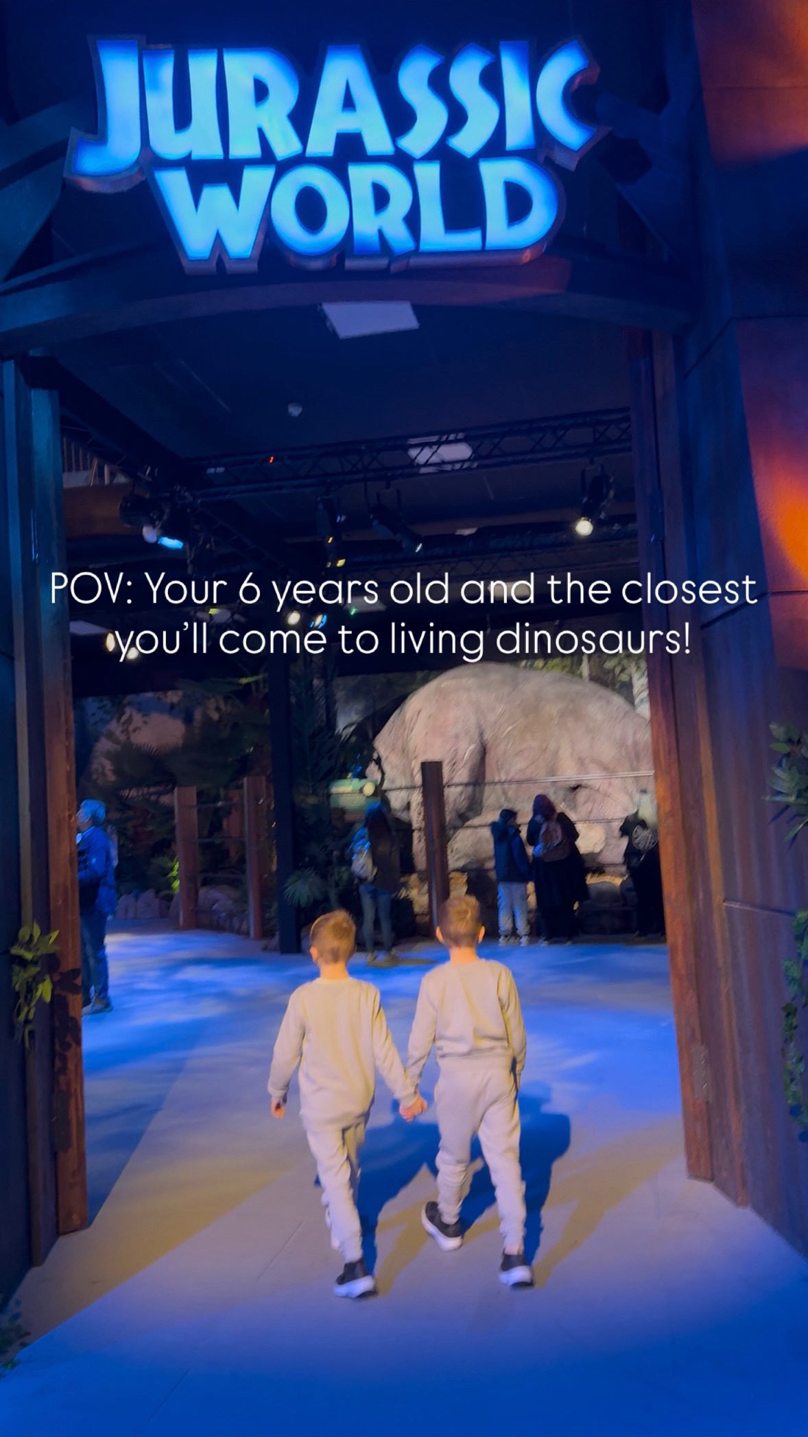 Instagram post by @gemma_tommy_george_ for Jurassic World. Caption reads: Jurassic world experience 🦖🦕

If you’ve been....