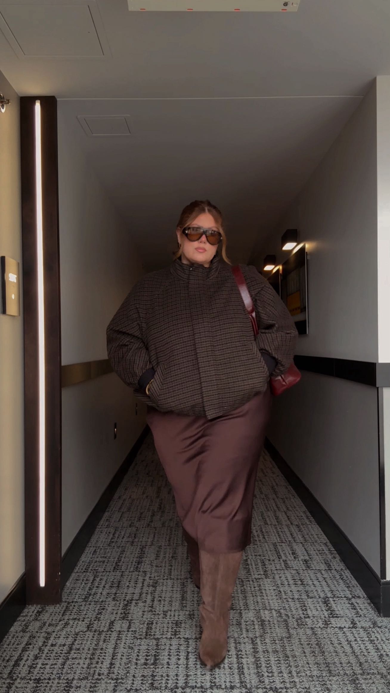 Instagram post by @lauren_wambolt for Penningtons. Caption reads: Heading to @penningtons HQ📍 what I wore to the....