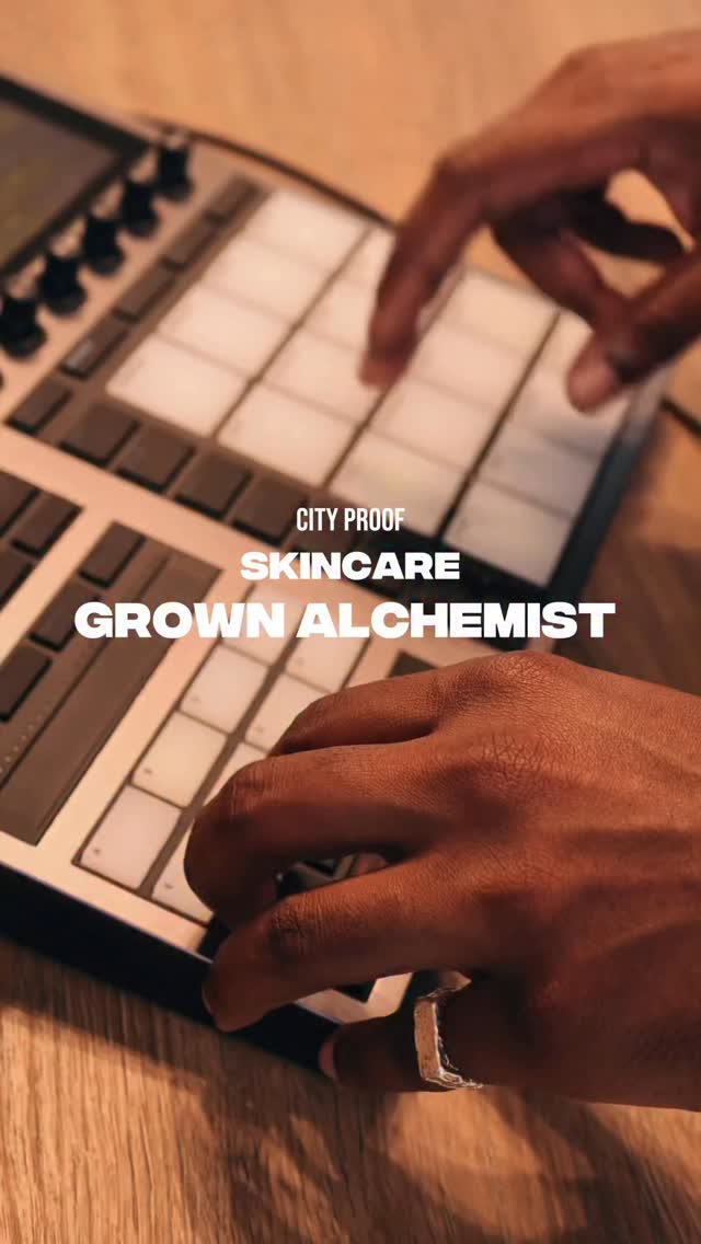 Instagram post by @roelrebello_ for Grown Alchemist. Caption reads: City-Proof Skincare
Hot, sticky, polluted – meet....