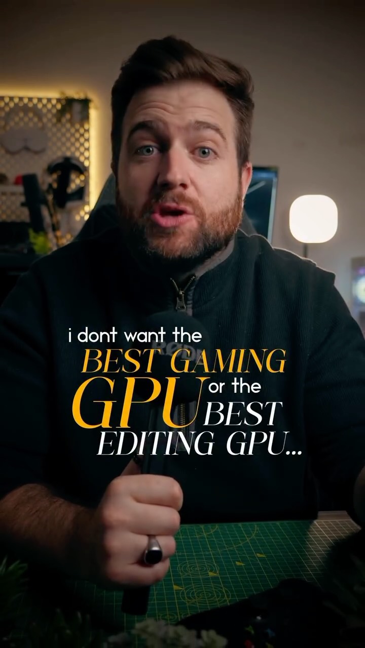 Instagram post by @ctrlaltalex for ASUS. Caption reads: I didn’t want the best gaming GPU or the best....