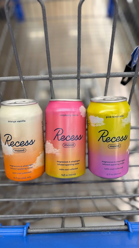 Instagram post by @walmartgems for Recess. Caption reads: 😍 Recess Mood just launched in the grab-and-go....