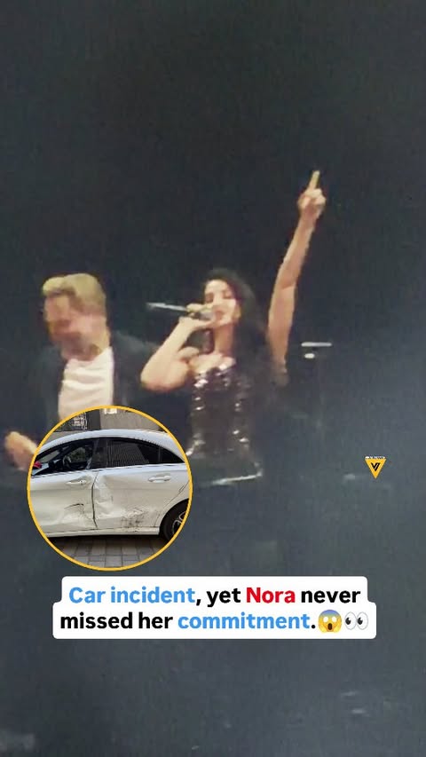 Instagram post by @viralbhayani for BookMyShow. Caption reads: #NoraFatehi with #davidguetta❤️ at SunBurn fest....