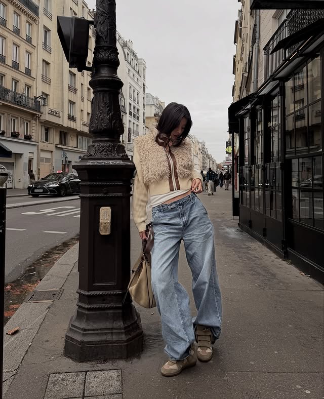 Instagram post by @caroline_hu for Mytheresa. Caption reads: Ad | My high school dream shoes 😮‍💨....