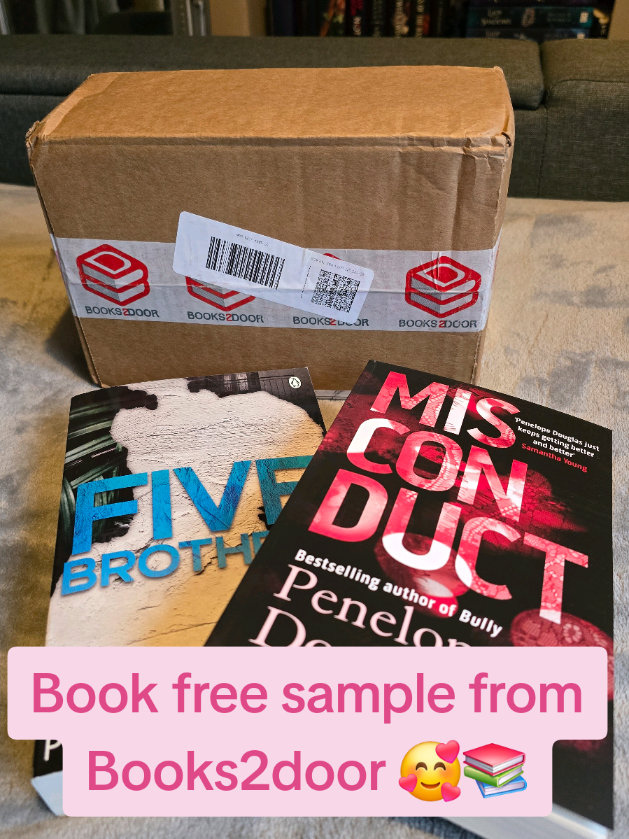 TikTok post by @jadeywoot for Books2Door. Caption reads: Thank you so much to @Books2Door for this Penelope....